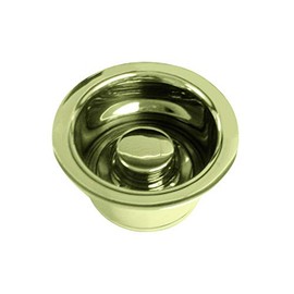 Westbrass D2082-01 3-1/2" Extra-Deep Collar Kitchen Sink Waste Disposal Flange & Stopper, Polished Brass, 1-Pack