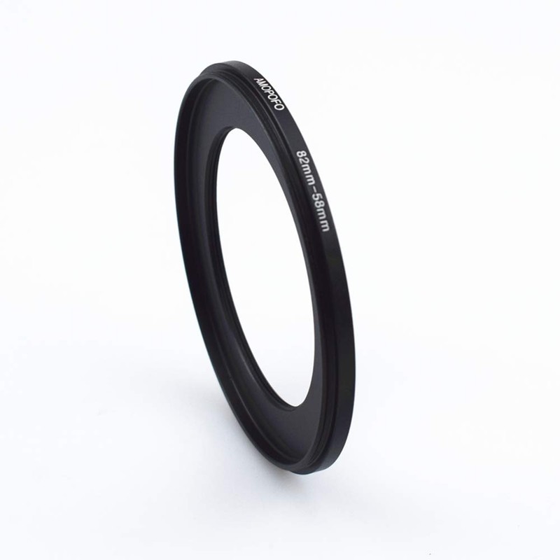 82 mm - 58 mm step-down rings filter adapter ring