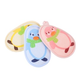 VICASKY 3Pcs Bath Scrubber Comfortable Bath Sponge Brushes for Daily Use Soft and Durable Bath Tools Penguin for Gentle Skin Care