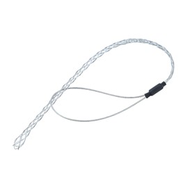 KATSU Cable Pulling Grip Socks for 6-10mm Cable, Galvanized Steel Anti-Slip Cable Traction Sleeve Flexible Mesh Rope Cable Sock 270mm Length Black