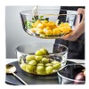 Ecentaur Glass Baking Bowl Large Salad Bowl for Oven/Microwave/Freezer Glass