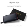 GROOVE GEAR ggs-1016 Men's Long Wallet, Saffiano Leather, Color Tape,