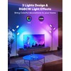 SIBRILLE RGBCW Floor Lamp, 36W Bright Color Changing Lamp, Modern
