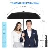 Paraguas Plegable Automático VABESSA con Protección UV y 10 Varillas