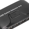 KVM Switch 4 Computers Sharing 4 USB Devices KVM Switches