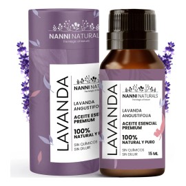 Aceite Esencial De Lavanda Puro 15ml Para Difusor Y Aroma