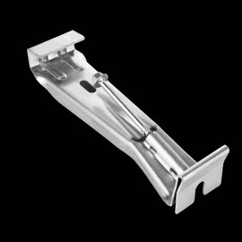 CertBuy 50 Pack Gutter Hangers 5 Inch Heavy Duty Hidden G Rain Gutter Bracket Fastener with Clip Comes with a Pre-Inserted Rust Resistant Screw Reinforce Gutters