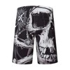 Mens Swim Trunks Swimsuits, Black White Skull Compass Board Shorts