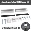 Aurinktron 2 x aluminium rail brackets + 2 x centre