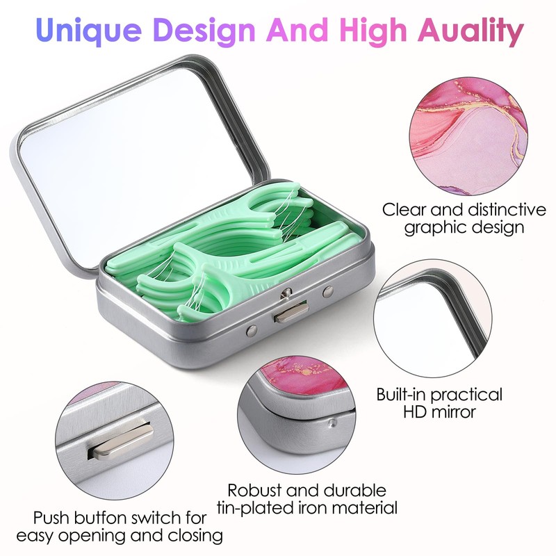 Gerkia Dental Floss Portable Case, Easy to Store Floss Picks