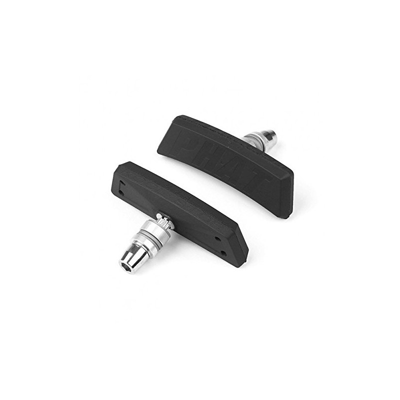 Kool Stop Phat Pad Bicycle Brake Pads (Threaded, Black)