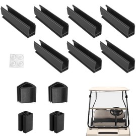 Golf Cart Windshield Clips Kit with Windshield Mounting Sash Clips for Club Car DS/Yamaha,Windshield Retaining Clips Fit 1"x1" Struts Rail for Club Car DS 1982-up/Yamaha G2 G8 G9 G14 G16 G19 G22