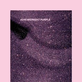 Pink Gellac Shellac Gel Nail Polish 15 ml for UV LED Lamp 248 Midnight Purple Purple with Glitter Gel Nail Polish for UV Nail Lamp Pink LED Nail Polish Gel Polish Nail Gel