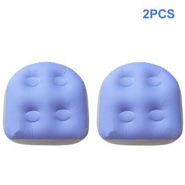 Spa and Hot Tub Booster Seat Pad with Suction Cup, Back Support Bath Spa Pad Soft Inflatable Massage Cushion, Comfortable Durable Suction Seat for Hot Tub & Spa