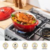 Velaze 7.5 QT Enameled Oval Dutch Oven Pot with Lid,