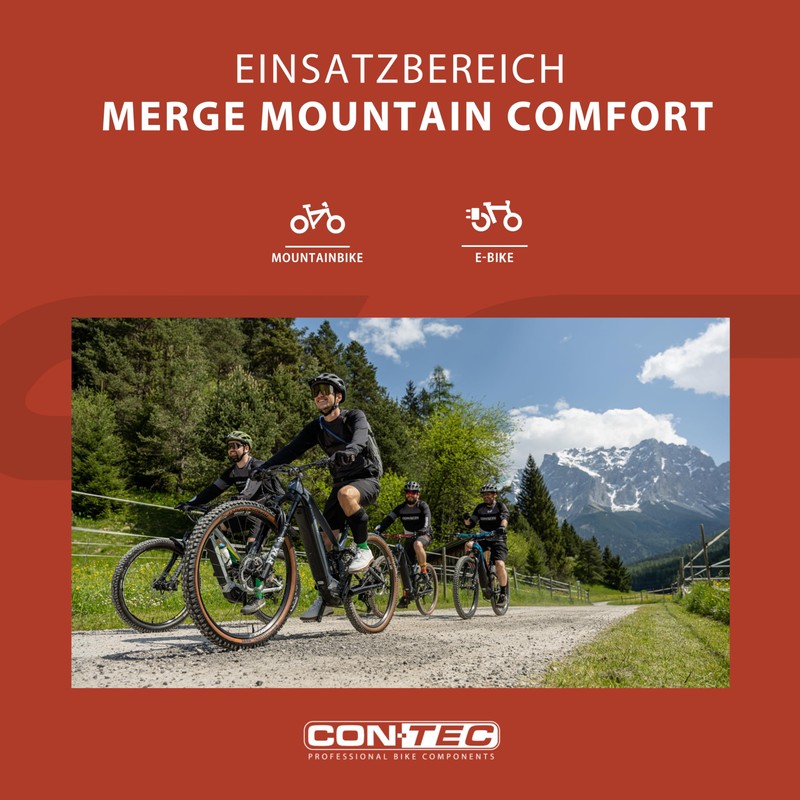 CONTEC Merge Mountain Comfort Bicycle Grips 96/140 mm D3 Tri-Component