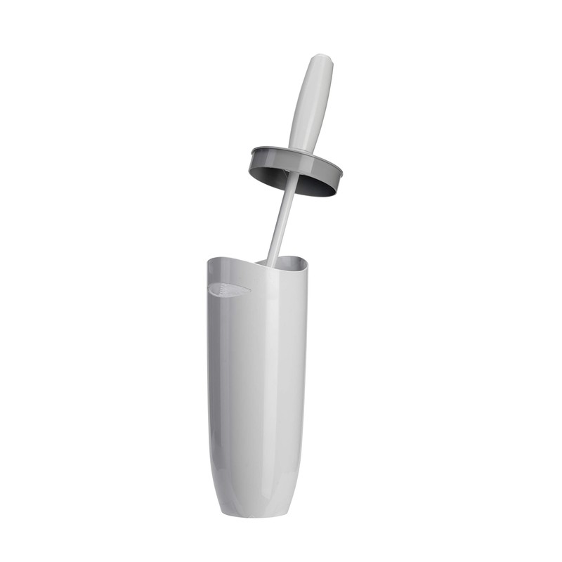 Croydex Plastic Toilet Brush White & Grey