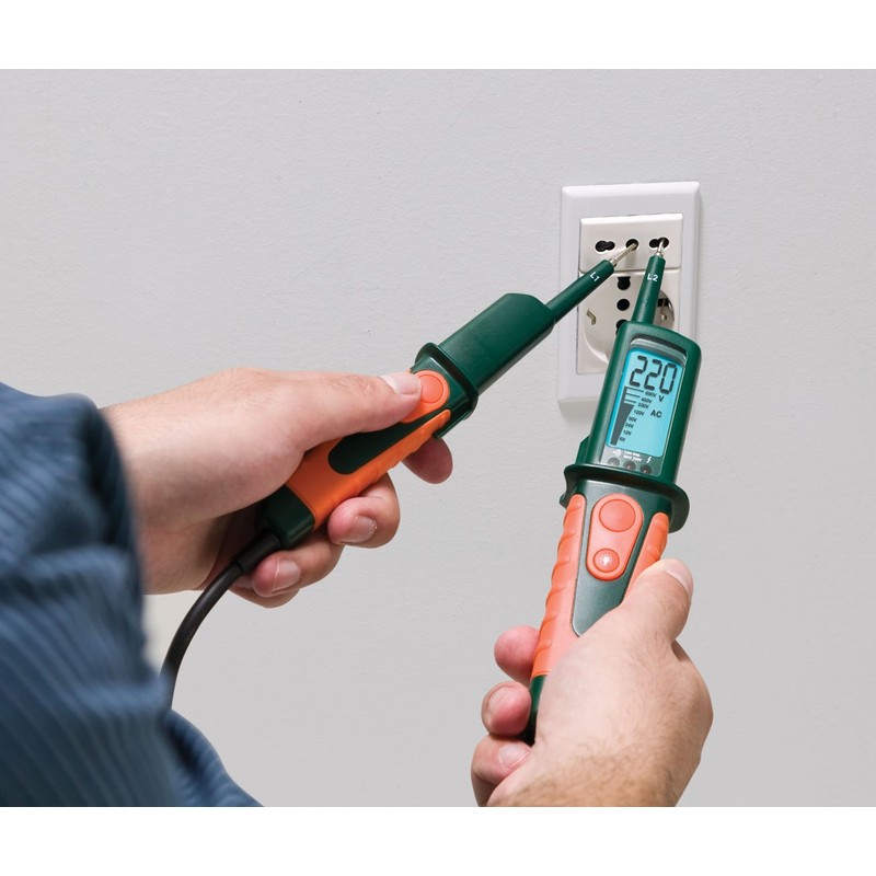 Extech Probador de voltaje multifunción LCD VT30