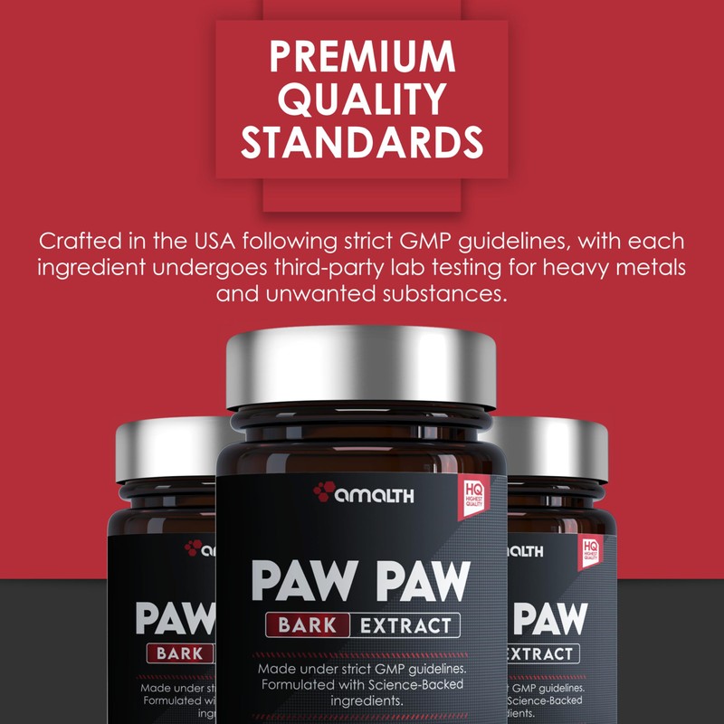 AMALTH Paw Paw Extract 1000 mg (20:1) 120 Capsules |