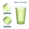 sourcing map 4Pcs Plastic Drinking Cups, Transparent Unbreakable Reusable Water