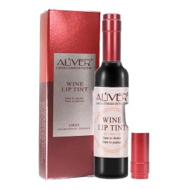 Labial Aliver Tinta Mate 6 En 1 Vino Colores Intensos Rojo