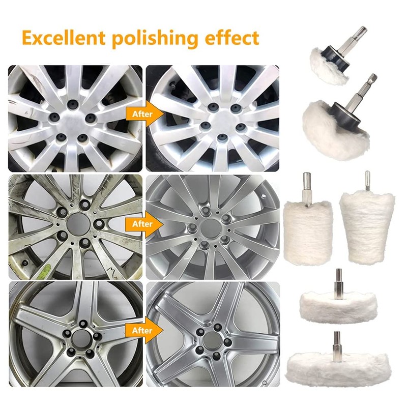 Myqqhbs Buffing Wheel Polishing Wheel Kits for Drill Buffing Pad