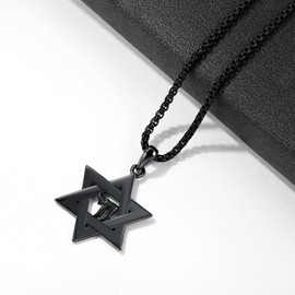 Viking Necklace Men's 925 Sterling Silver Thor's Hammer / Tree of Life / Compass / Odin / Wolf / Celtic Knot Pendant Necklace Amulet Nordic Mythology Viking Jewellery for Men Women, Sterling Silver,