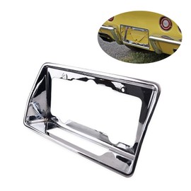 OLIMPOCICLI 1968-1973 Corvette C3 Rear License Plate Bezel Chrome Finish Fits for 68-73 Chevy Corvette (Silver)