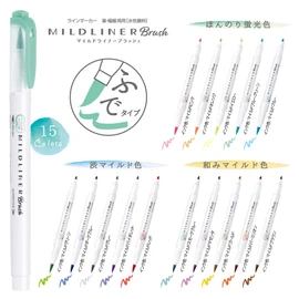 ZEBRA B-WFT8-MBL Highlighter, Mildliner, Blush Mild Blue, 10 Count