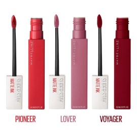Kit 3 Labiales Maybelline New York Superstay Matte Ink 5 Ml Acabado Mate Color Variado