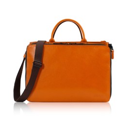 DUBS∞DOUBLESSINCE 1983 JXG-7345 Doubles Gusset Extension, Slim Leather, Business Bag, Small, Camel