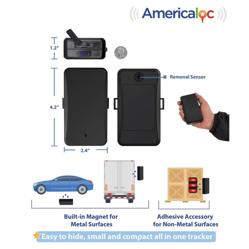 Americaloc LLX Series GPS Tracker. 2 to 24 Months Battery,
