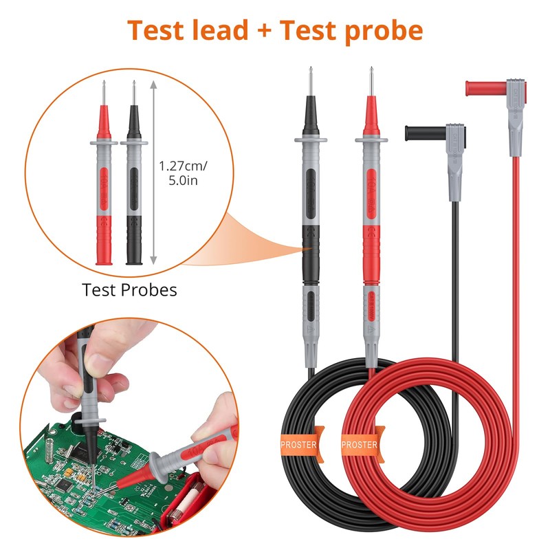 Proster Multimeter Leads Kit - 9 in 1 Test Leads