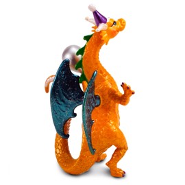 Safari Ltd. Figura de dragón de fiesta, vibrante figura modelo de 5.5 pulgadas, juguete divertido y festivo para niños, niñas y niños a partir de 3 años