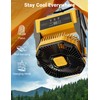 KopBeau Portable Camping Fan with Lights, 20000mAh Rechargeable Battery Operated