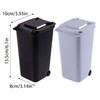 TAIANJI Pack of 2 Mini Plastic Table Rubbish Bin with