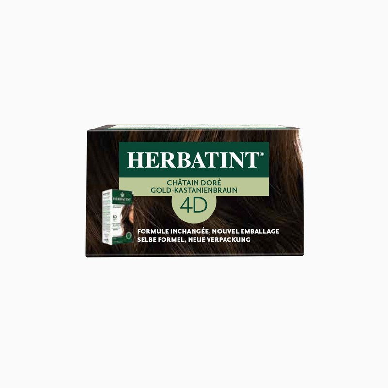 Herbatint Permanent Hair Dye Gel 4D Gold - Chestnut Brown