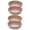 ULTECHNOVO 2sets 2pcs Non Stick Quiche Pan Tart Pan with