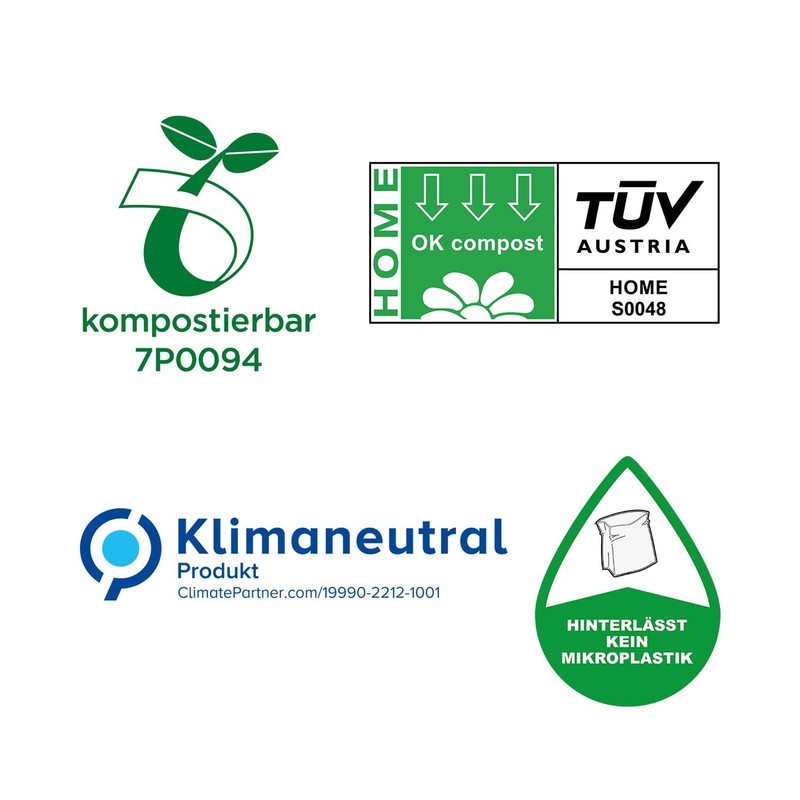 bioMat 30 L Compostable and Climate Neutral Organic Waste Bags,