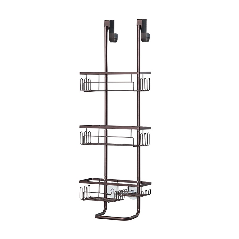 SunnyPoint Classic Metal Bathroom Shower Caddy, Over Door Hanging Storage