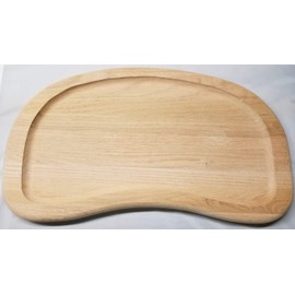 Solid Grooved Red Oak High Chair Tray Wood Antique Vintage Baby Toddler Infant seat