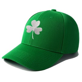 St. Patrick's Day Hat Shamrock Embroidered Baseball Cap Accessories Adjustable Clover Caps for Men and Women