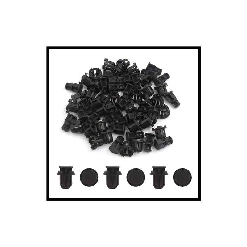 Hihaha 30pcs 14mm Hole Dia Car Door Trim Fender Plastic
