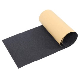 Alomejor Skateboards Sandpaper Skateboard Grip Tape Sheet 35 x 9.6 Inches Waterproof Black Scooter Grip Tape Longboard Grip Tape