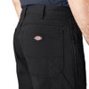 Dickies Men's Relaxed Fit Straight-Leg Duck Carpenter Jean, Black, 30W