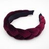 Dresyu Braided Headbands Velvet Headband for Women Soft Twisted Hair