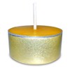 100% Beeswax Tea Lights in Gold Aluminium Sleeves Pack of 22