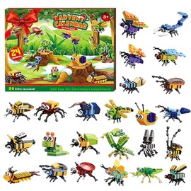 Gohytal Advent Calendar 2024 for Children and Adults, 24 Days Full of Surprises with Advent Calendar, Construction Toy, Building Blocks, Compatible with Large Brands