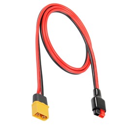 3.2FT 12AWG XT60 Male to Solar Panel Connector Power Extension Cable - for Center Drive Motor, Solar Panel to Portable Generator (XT60-M)