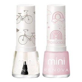 Renova Esmaltes para Uñas Mini duo Maddy y Brillo cada uno 7.7ml                                                                                      